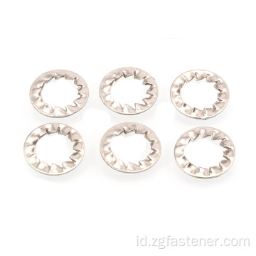 DIN6798 Stainless Steel Internal Teeth Tigi Tergeri Kunci Washer